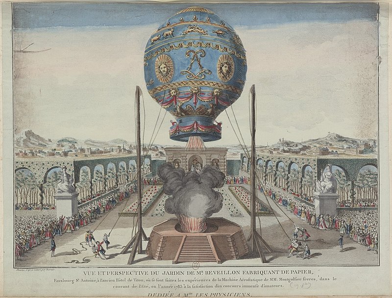 Vue et perspective du jardin de Monsieur Réveillon fabriquant de papier