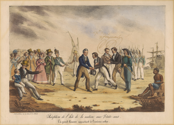 Réception de l'hôte à la nation des États-Unis, 1824